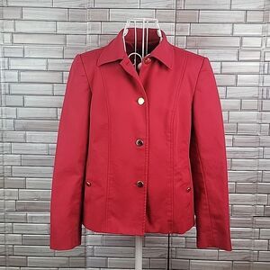 Rafaella red blazer Size 10